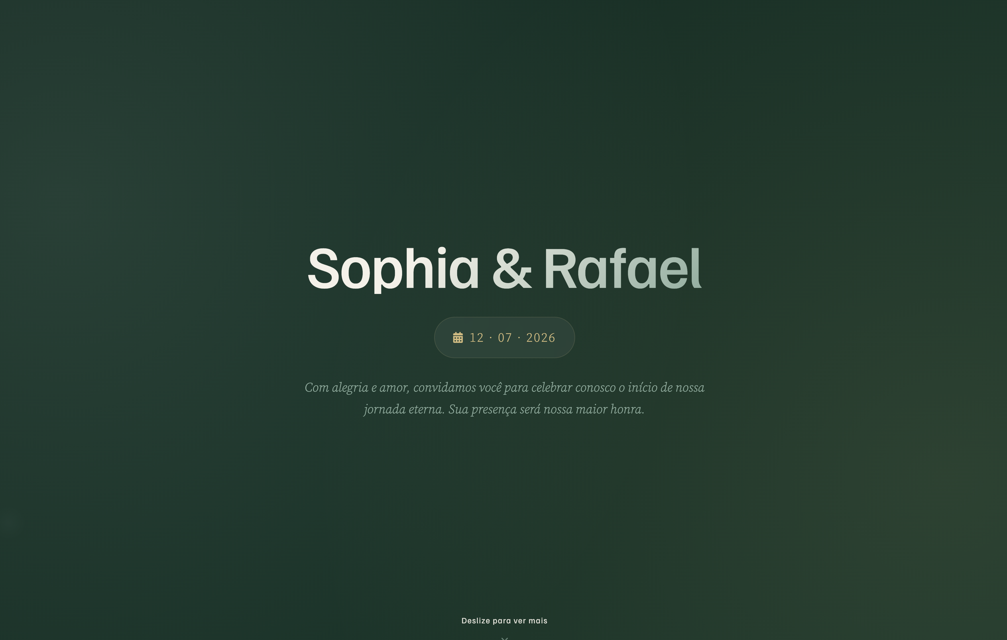Sopdia e Rafael - Convite Digital